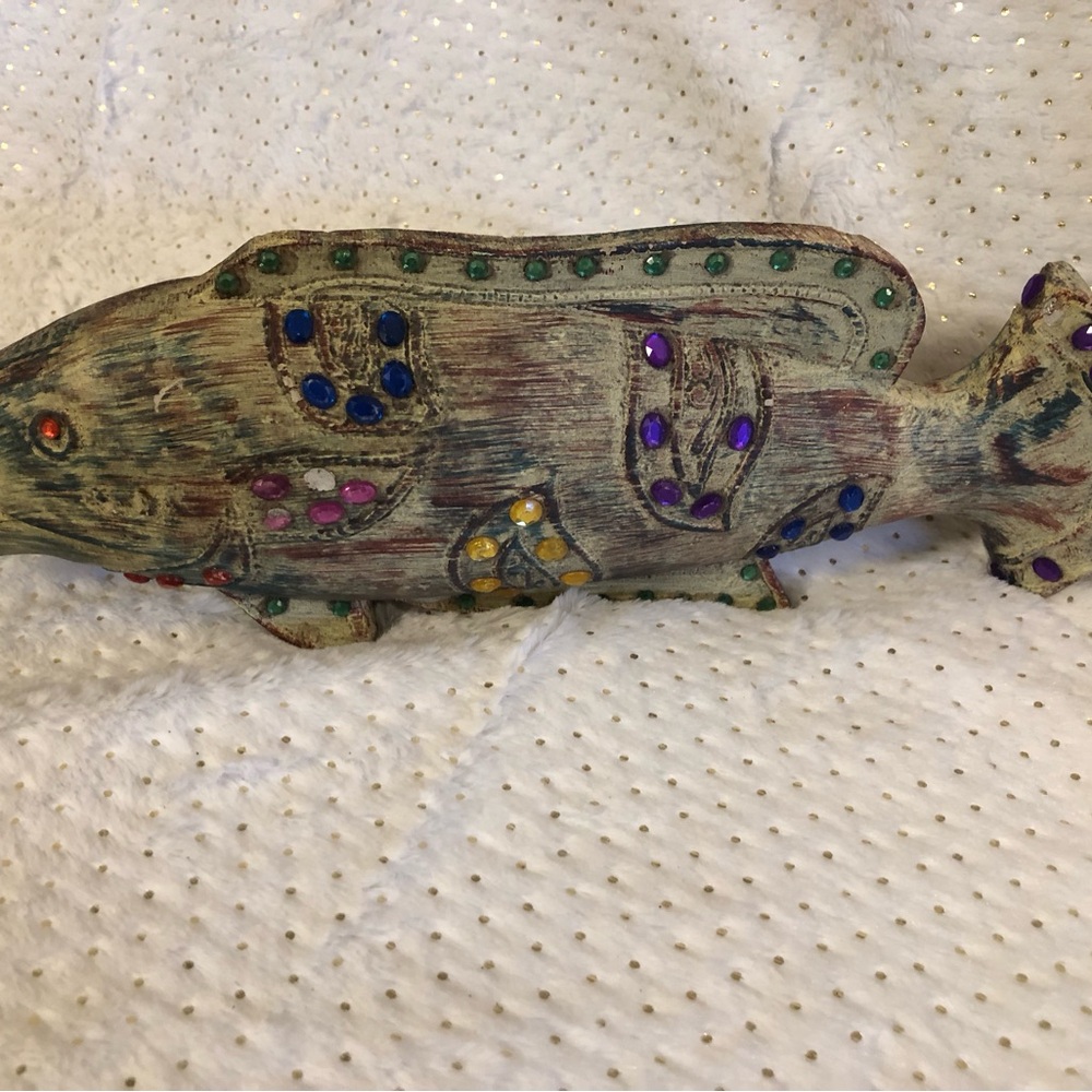 Decorative wooden fish